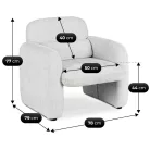 TOGO Lounge Fotel Szürke