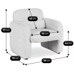 TOGO Lounge Fotel Szürke