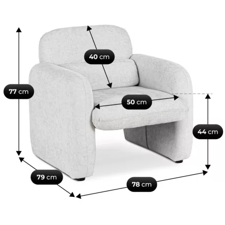 TOGO Lounge Fotel Szürke