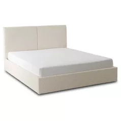 Ágy 140x200 MARSEILLA tárolóval Krémszínű Boucle