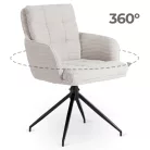 AKITA szürke kordbársony forgószék