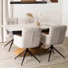 AKITA szürke kordbársony forgószék