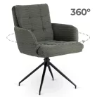 AKITA zöld kordbársony forgószék