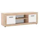 BLAGO TV szekrény 140 cm Sonoma tölgy/fehér