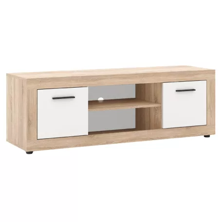 BLAGO TV szekrény 140 cm Sonoma tölgy/fehér