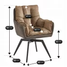 ISLA Barna Forgószék