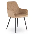 BRESSO bézs bársony szék