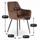 BRESSO Barna Bársony Szék