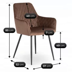 BRESSO Barna Bársony Szék