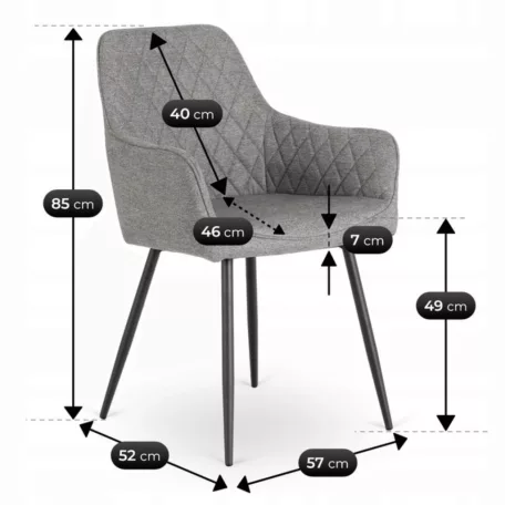 BRESSO 2 szürke szék