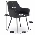 BRESSO 2 fekete szék