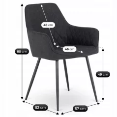 BRESSO 2 fekete szék