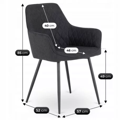 BRESSO 2 fekete szék