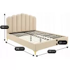 Ágy 160x200 GEMINI Bézs