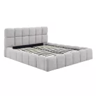 Ágy 160x200 MURCJA tárolóval szürke Boucle