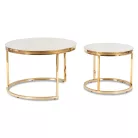 Aron, dohányzóasztal készlet, arany, fém