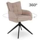 JULY bézs színű forgószék a nappaliba