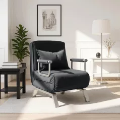 Dönthető fotel BART Fekete bársony