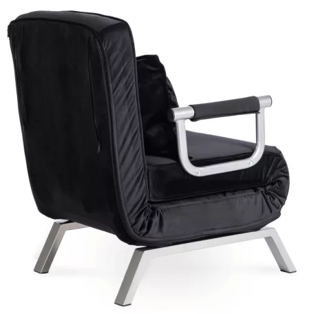 Dönthető fotel BART Fekete bársony