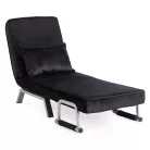 Dönthető fotel BART Fekete bársony