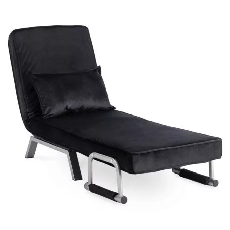 Dönthető fotel BART Fekete bársony