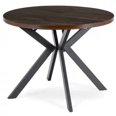 LUKAS Kihúzható asztal 100-250 cm Dió/Fekete