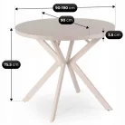 LUGO Kihúzható asztal 90-190 cm Kasmír