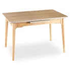 SAMER Kihúzható Kerámia Asztal 138-178 cm Tölgyfa