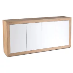 BLAGO Fiókos Komód 180 cm Sonoma Tölgy/Fehér