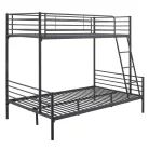 TRES Emeletes ágy 90x200 gyerek fekete 2 az 1-ben