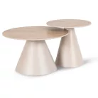 Avila, dohányzóasztal készlet, bézs, műanyag