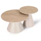 Avila, dohányzóasztal készlet, bézs, műanyag