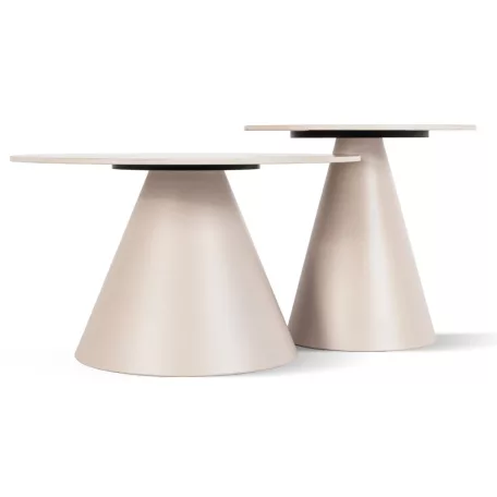 Avila, dohányzóasztal készlet, bézs, műanyag