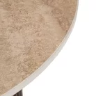 Almeria, kerek kisasztal, dió, műanyag