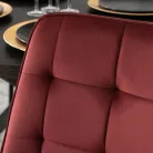 CHRIS Burgundi bársony szék