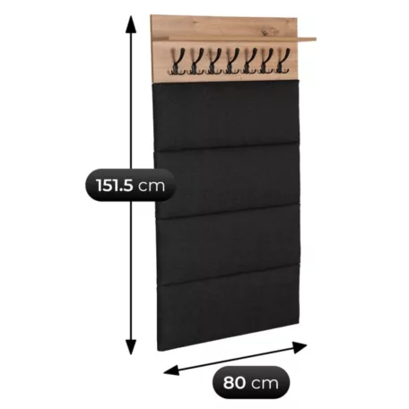 PRATO fali akasztó 80 cm Artisan tölgy/grafit