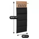 MODENA fali akasztó 60 cm Artisan tölgy/grafitszürke