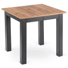 BEN Kihúzható asztal 80-200 cm kézműves tölgyfa/fekete