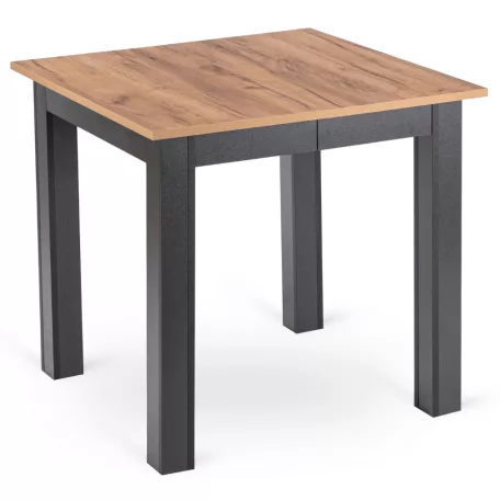 BEN Kihúzható asztal 80-200 cm kézműves tölgyfa/fekete