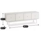 MARLEN TV szekrény 155 cm Kasmír