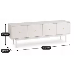 MARLEN TV szekrény 155 cm Kasmír