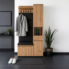 Zestaw do Przedpokoju VENORNA 90 cm tölgy Artisan/Grafit