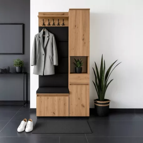 Zestaw do Przedpokoju VENORNA 90 cm tölgy Artisan/Grafit
