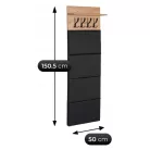 Zestaw do Przedpokoju PARMA 50 cm tölgy Artisan/Grafit