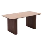 ARAMIS Téglalap alakú asztal 180 cm Travertin/Diófa