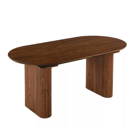 OVAL Kihúzható Asztal 90-220 cm Diófa