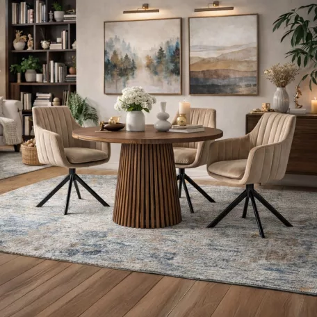 ADRIEN Kihúzható asztal 120-200 cm Diófa