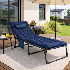 Napozóágy kerti Ágy Polowe VENUS Granatowe