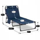 Napozóágy kerti Ágy Polowe VENUS Granatowe