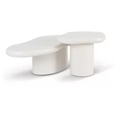 ROSALIE fehér dohányzóasztal szett